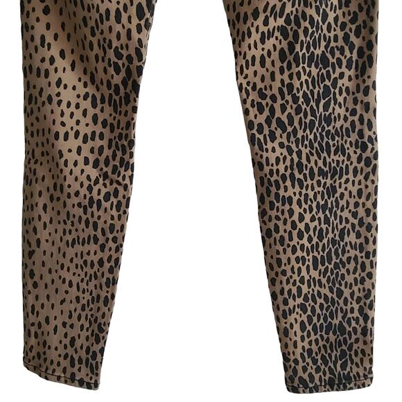 GOOD AMERICAN Good Waist Leopard Skinny Jeans GWP001T Women's Size 12/31 - Picture 7 of 11